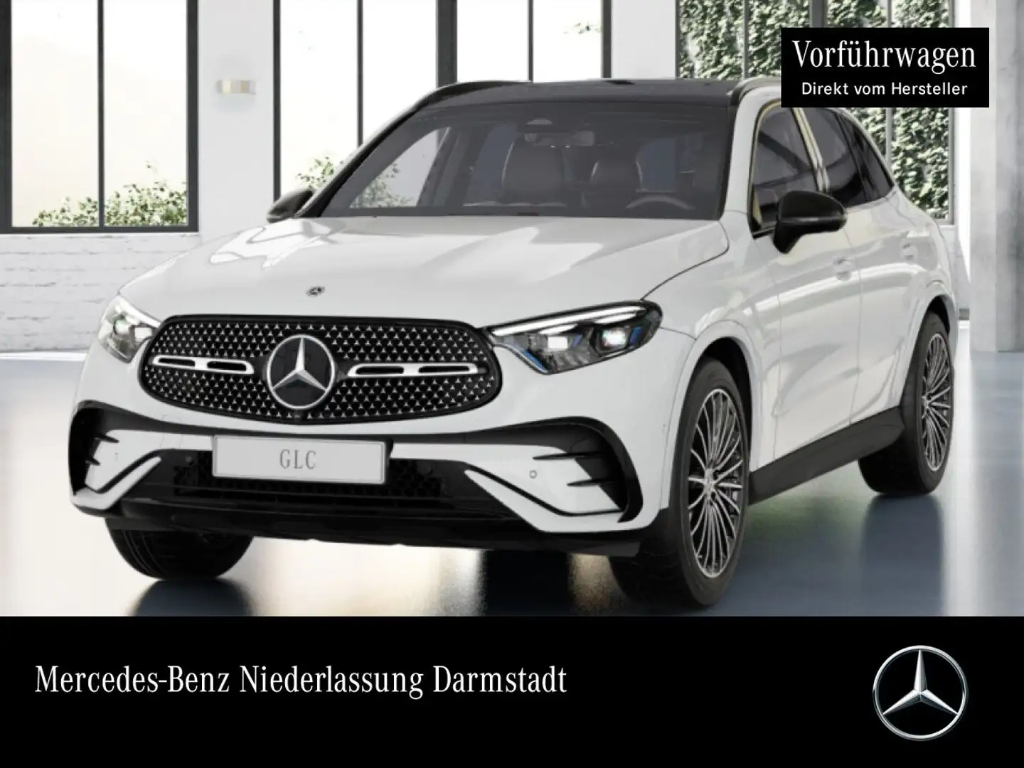 Mercedes-Benz GLC 300 4M AMG+NIGHT+PANO+360+AHK+TOTW+KEYLESS+9G Weiß - 1