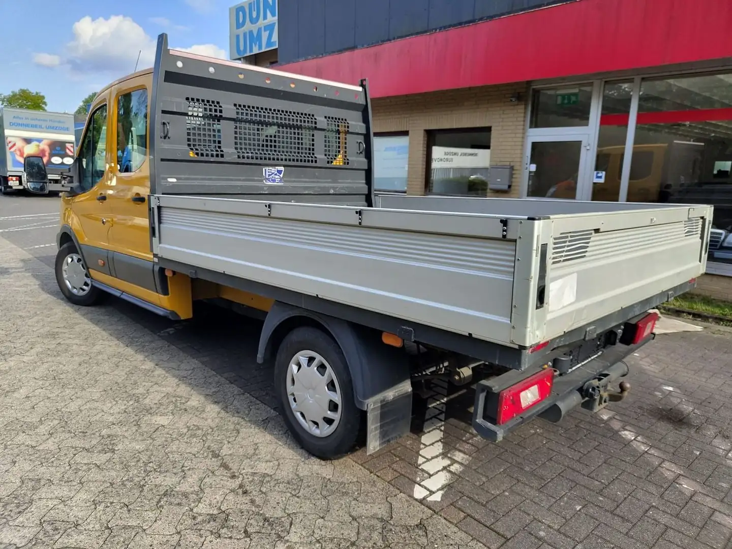 Ford Transit 350 L3 Pritsche DoKa *7-Sitzer*Klima*AHK*Tempo* Gelb - 2