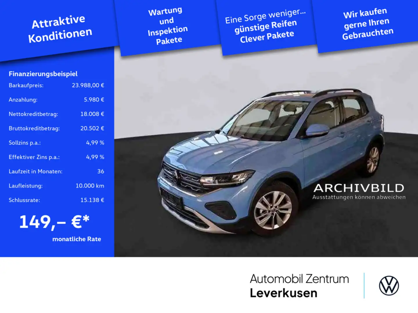 Volkswagen T-Cross Life DSG PDC ACC CARPLAY SHZ VIRT AHK Noir - 1