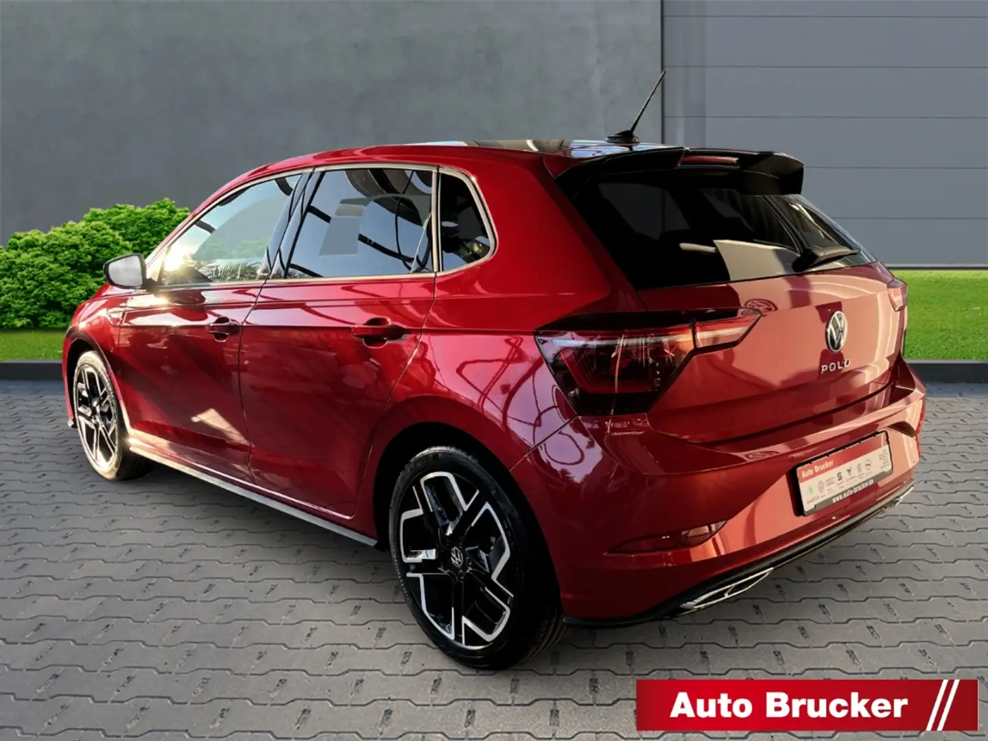 Volkswagen Polo VI R-Line+LED+RFK+Pano-Dach+2-Zonen-Klimaanlage Rot - 2
