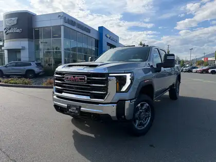 Gray 2026 GMC Sierra 3500HD Pickup Truck Four-Wheel Drive Automatic