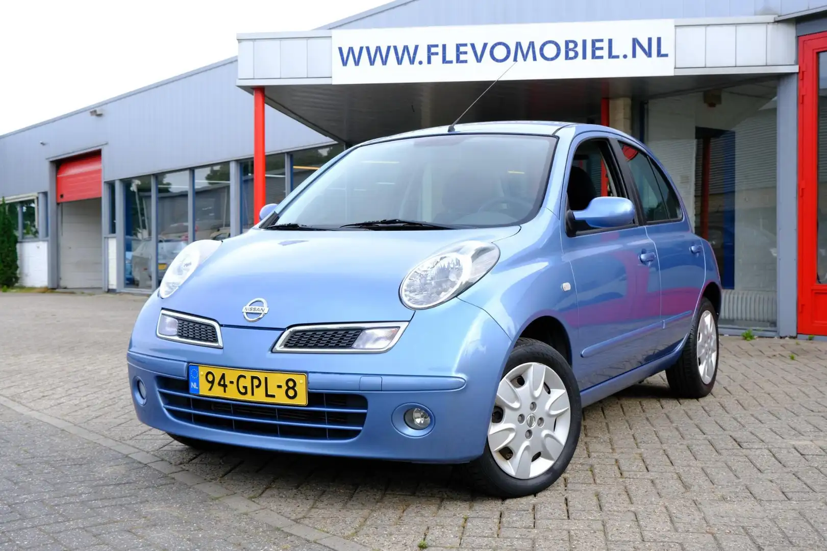 Nissan Micra 1.2 Acenta 5-drs *55.298km* Airco|1e Eigenaar! Blauw - 1