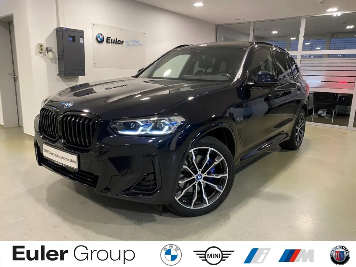 BMW X3 xDrive30e M-Sport HUD AHK ACC Pano Navi Leder Memo Schwarz - 1