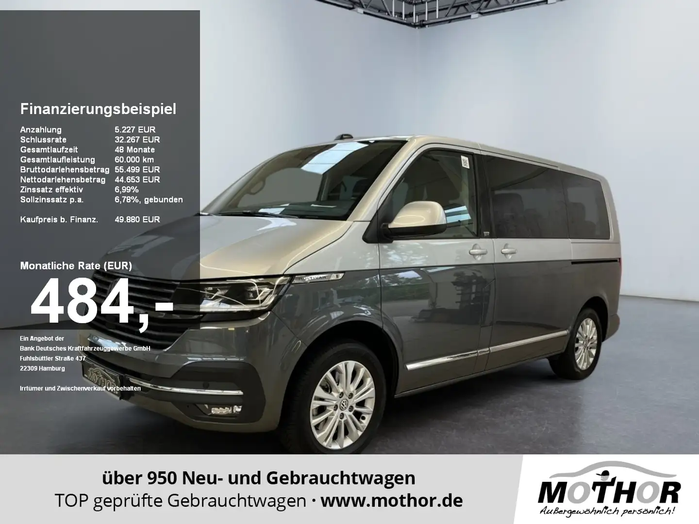 Volkswagen T6.1 Multivan Generation Six 2.0 TDI DSG Leder Gris - 1