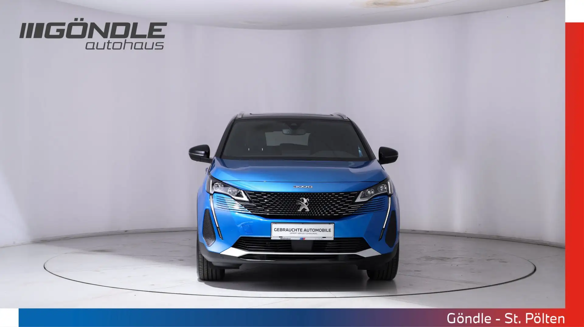 Peugeot 3008 Hybrid 300 e-EAT8 GT Blau - 2