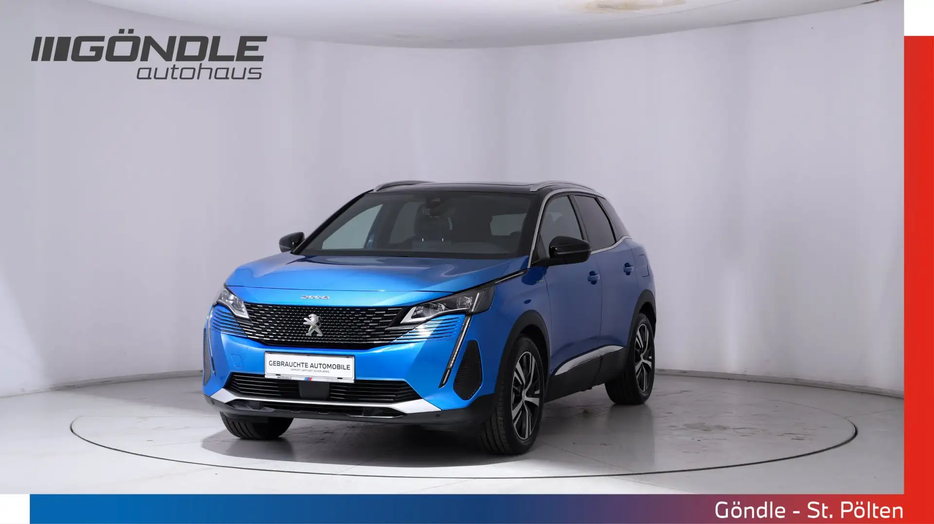 Peugeot 3008 Hybrid 300 e-EAT8 GT Blau - 1