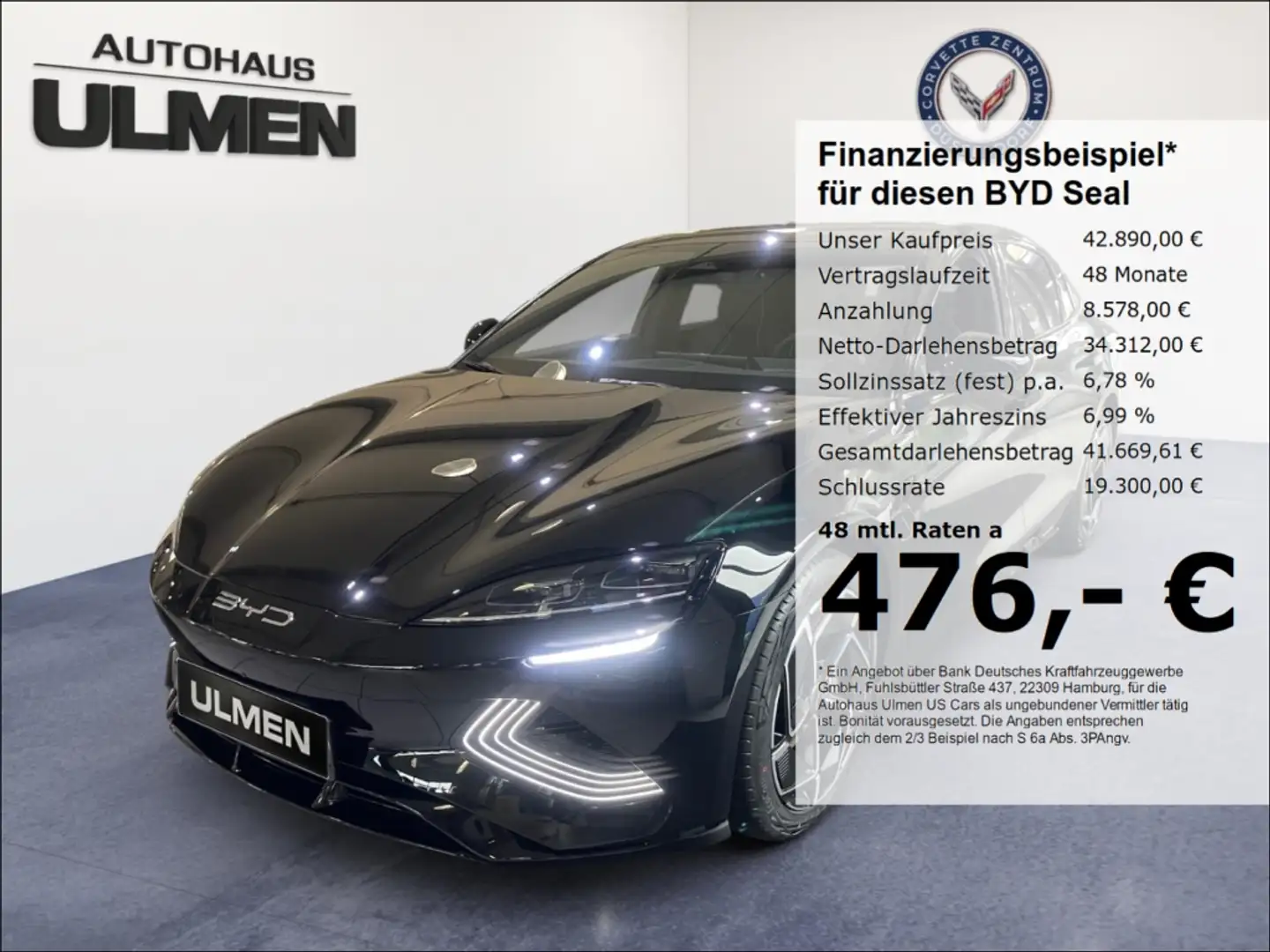 BYD Seal Design Pano 360°Cam Soundsystem Voll Nero - 1