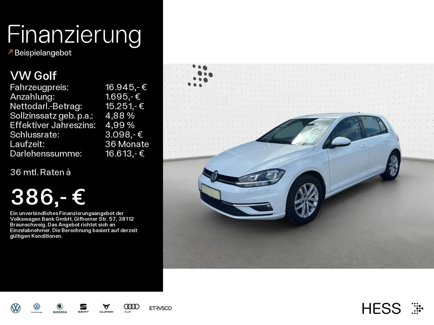 Volkswagen Golf Highline*1.5TSI*110kw*Klima*PDC*LED*Navi* Blanc - 1