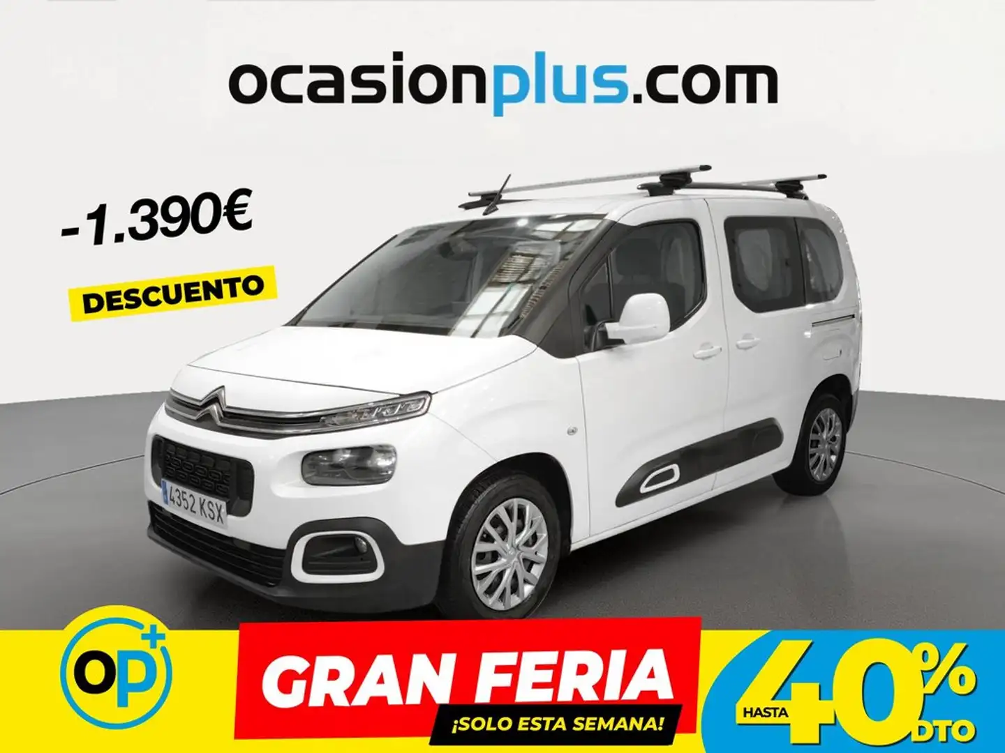 Citroen Berlingo BlueHDi S&S Talla M Feel 100 Blanco - 1