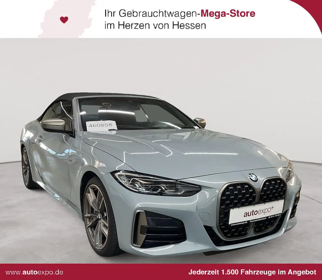 BMW 440 M440i Cabrio Leder Navi HuD H&K Leder Grau - 1