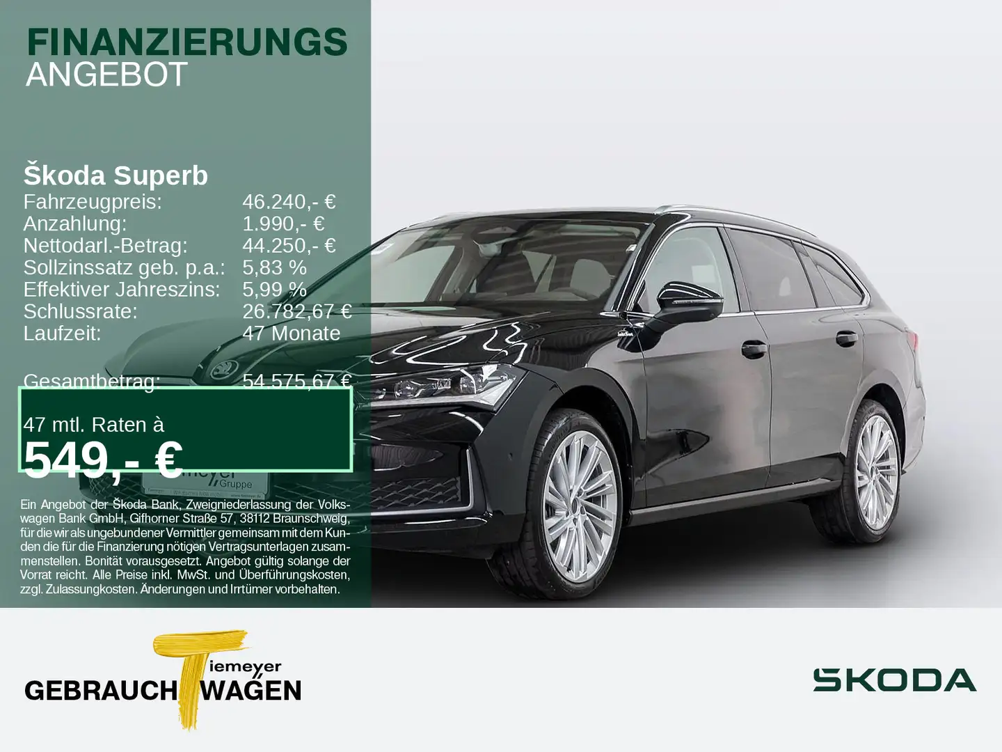Skoda Superb Combi 2.0 TDI DSG L&K AHK PANO STDHZ Schwarz - 1