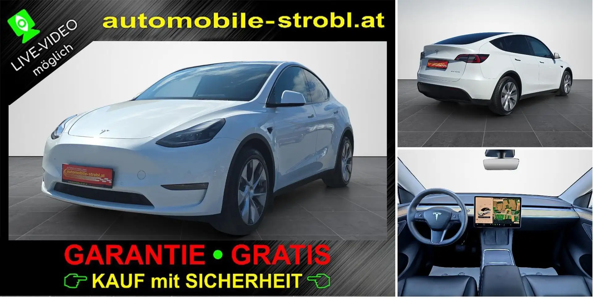 Tesla Model Y Max. Reichw. AWD Auto.P GARANTIE Weiß - 1