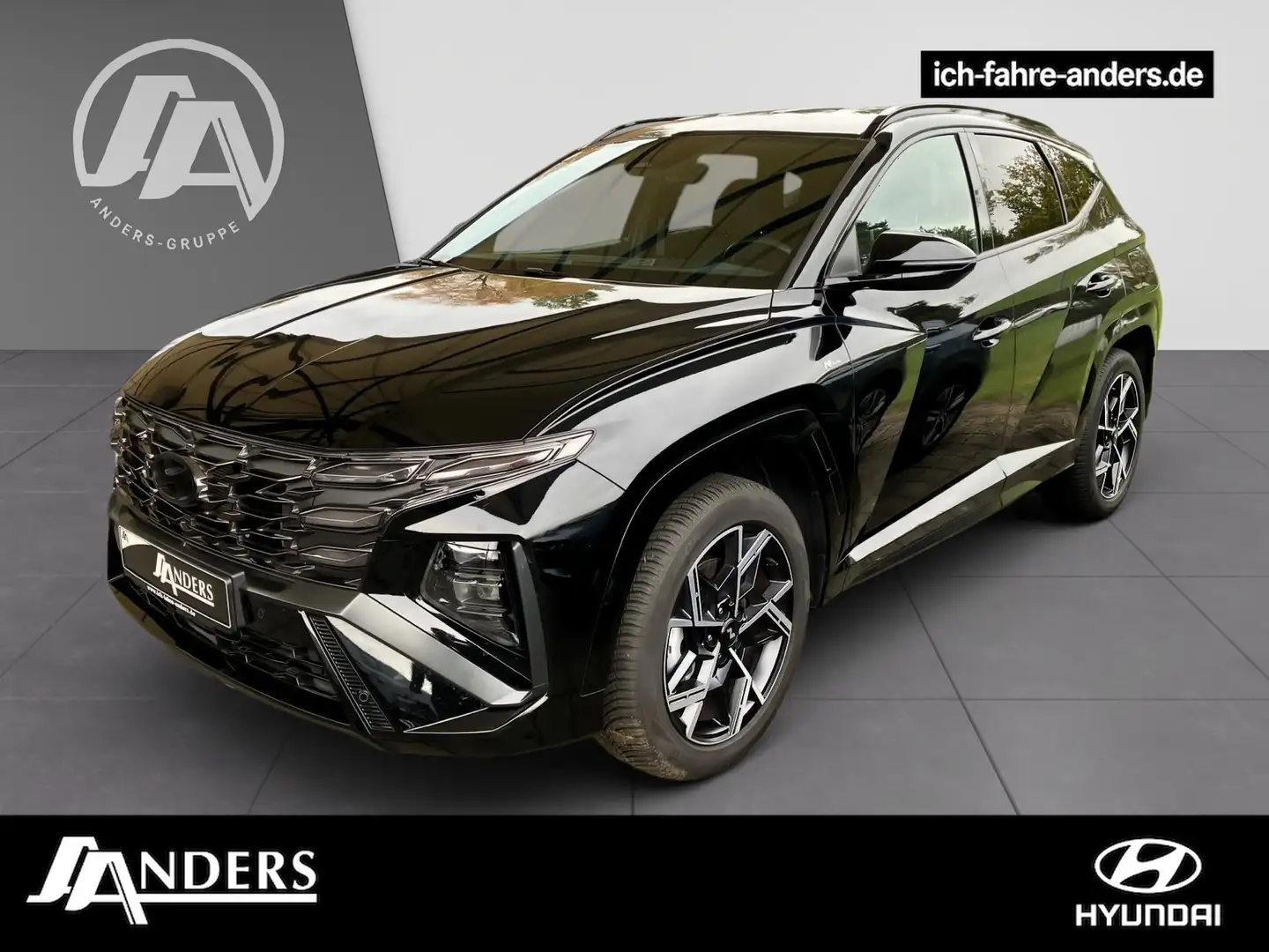 Hyundai TUCSON 1.6 T-GDI 48V DCT 2WD N-LINE LED+HUD+ACC Noir - 1