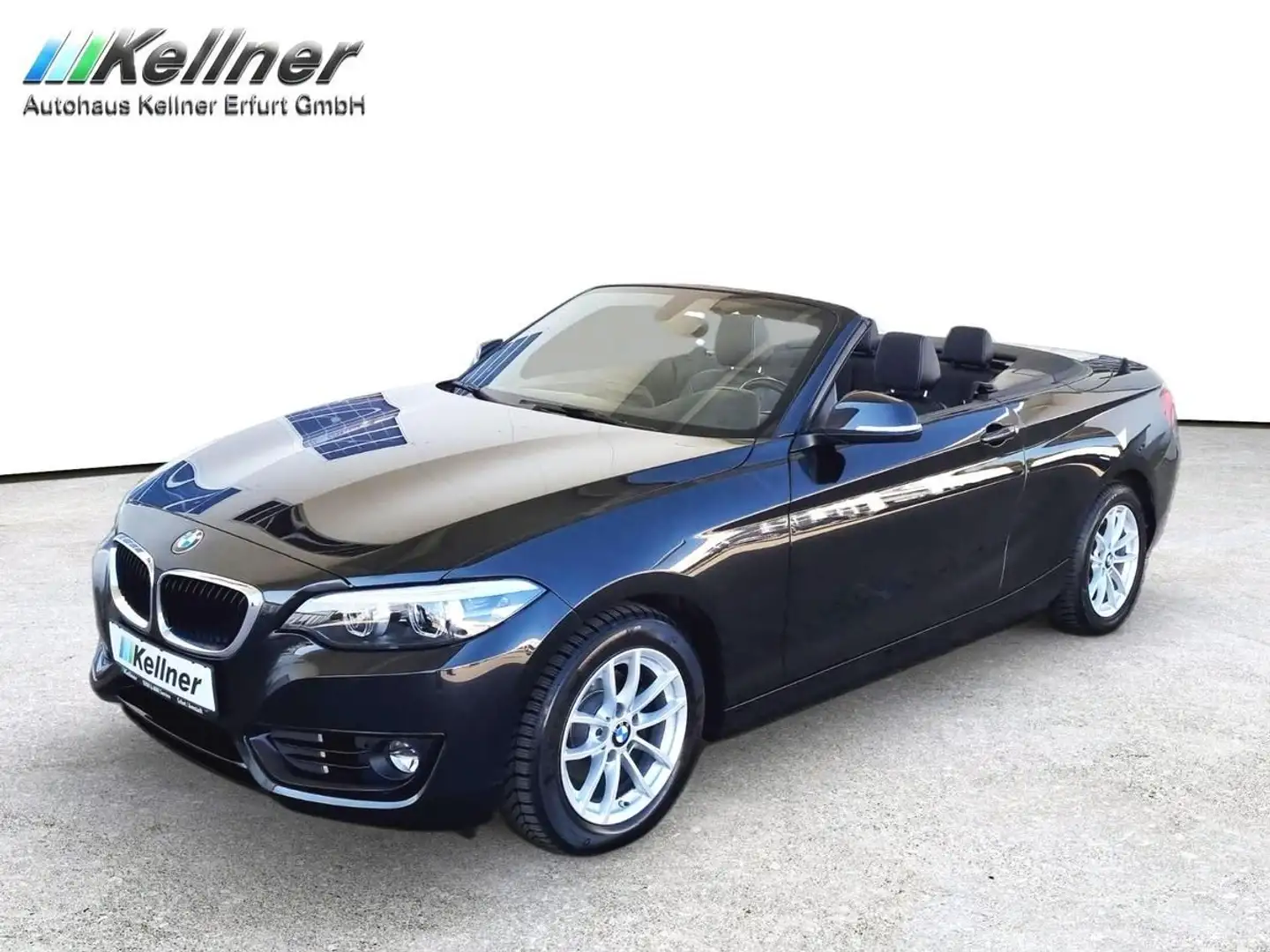 BMW 218 i Cabrio Aut. LED+Sportsitze+TEMP+Leder+BMW Чёрный - 1