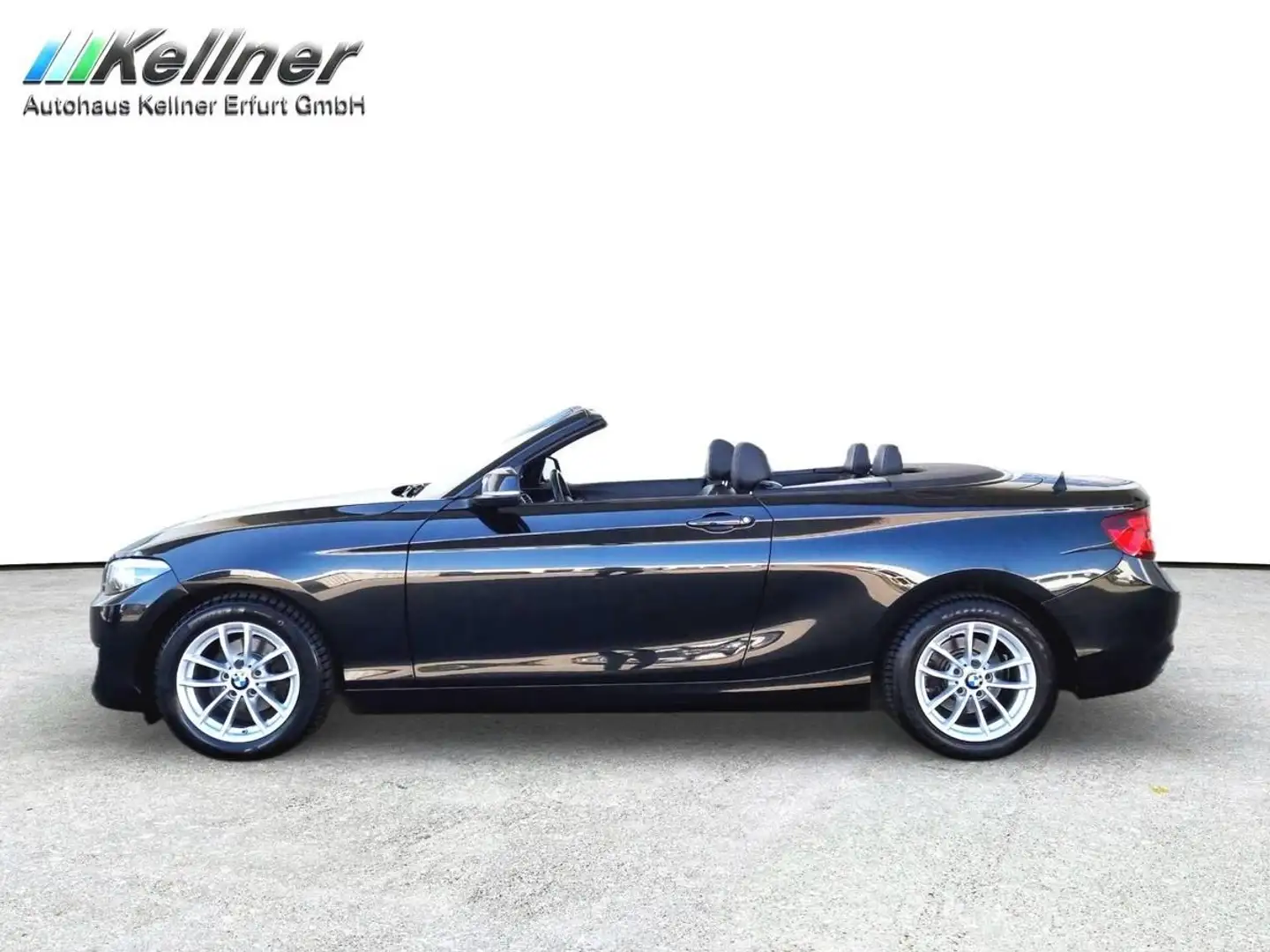 BMW 218 i Cabrio Aut. LED+Sportsitze+TEMP+Leder+BMW Чёрный - 2