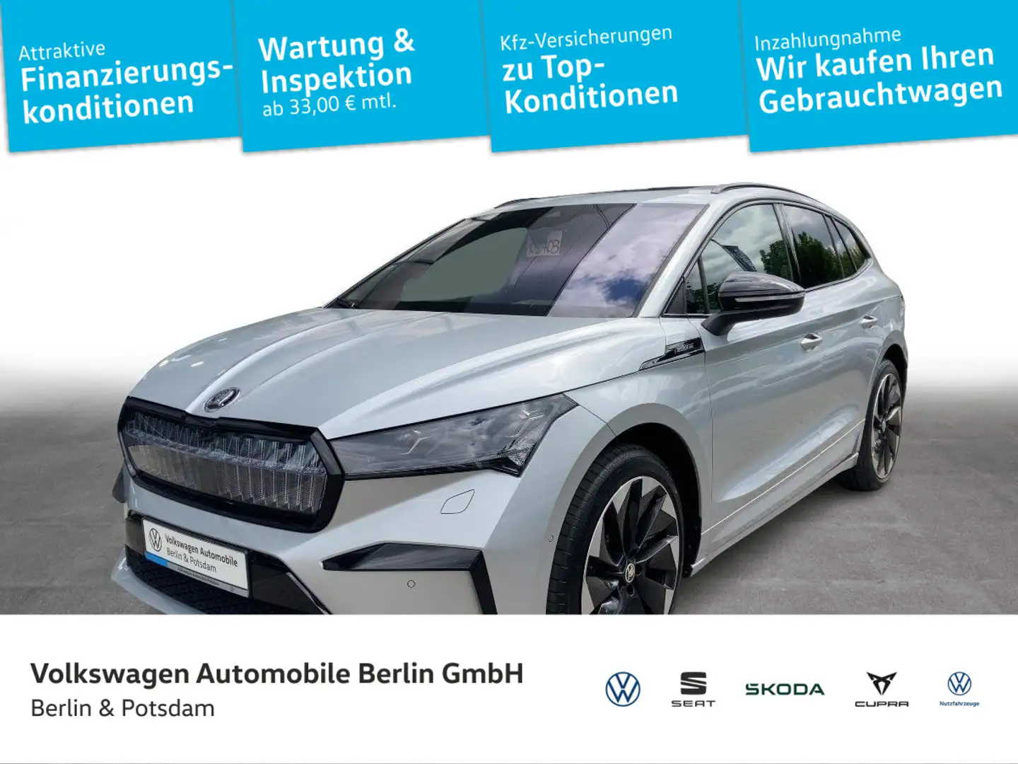 Skoda Enyaq 85 Sportline Silber - 1