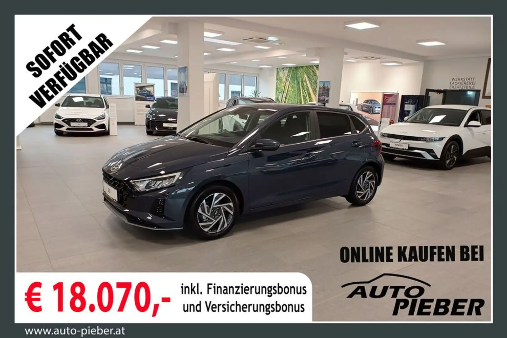 Hyundai i20 1,2 MPI GO! PLUS *LED*Navi*Klima* Grau - 1