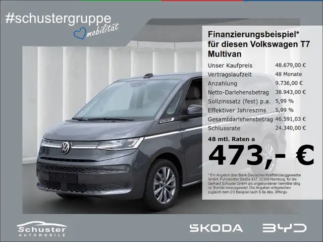 Volkswagen T7 Multivan LÜ Style TDI*AHK Panodach Navi pACC