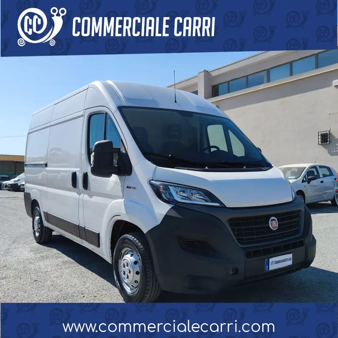 Fiat Ducato 33 MH2 2.3 MJ FURG.P.MEDIO TETTO ALTO 3 PTI-2020 Bianco - 1