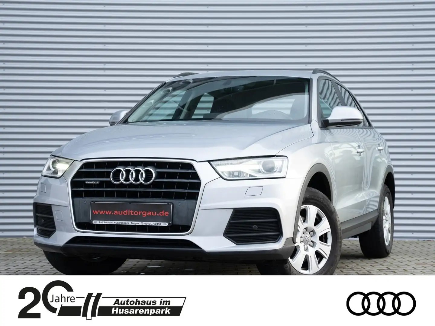 Audi Q3 BASIS++QUATTRO+MMI+NAVI+TEMPOMAT+XENON++ Silber - 1