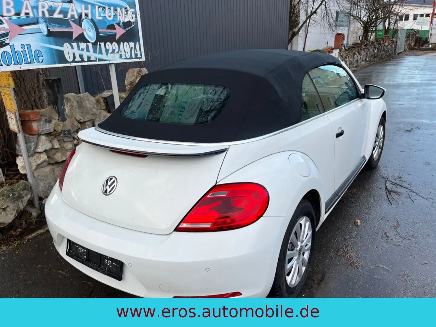 Volkswagen Beetle Cabriolet Basis/LEDER/6 GANG/NAVI Weiß - 2