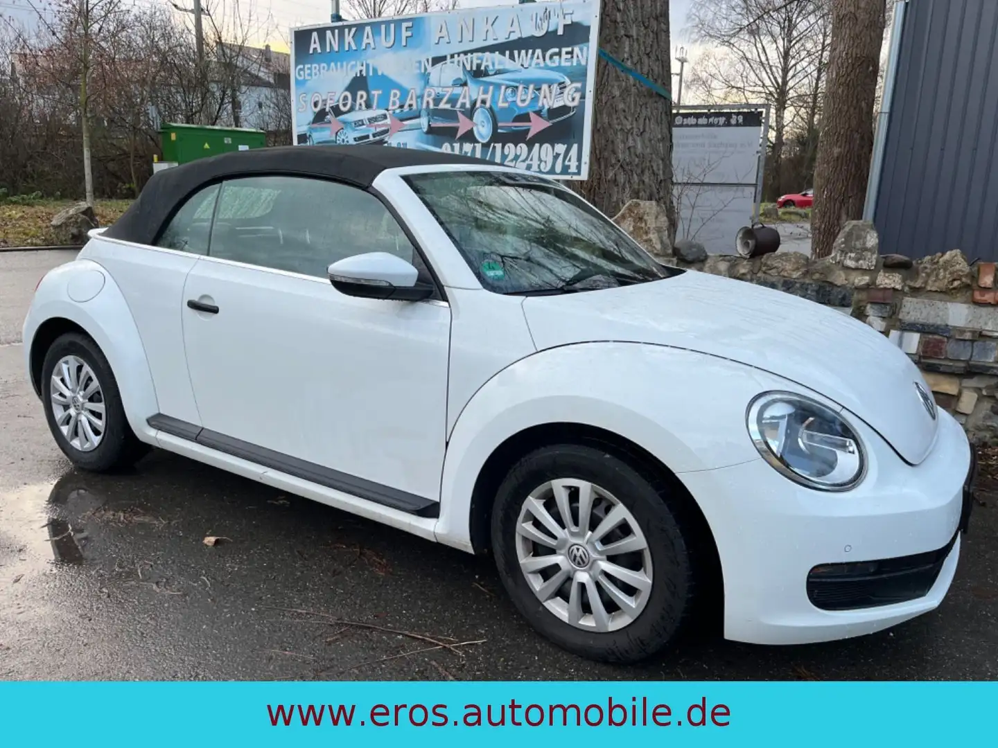 Volkswagen Beetle Cabriolet Basis/LEDER/6 GANG/NAVI Weiß - 1
