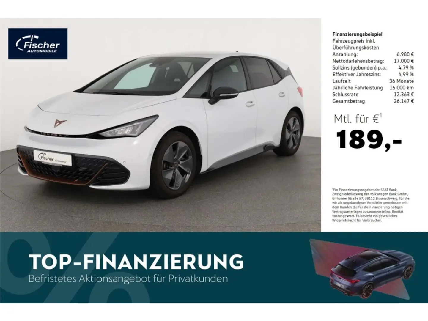 CUPRA Born Elektro 58 kWh Biały - 1