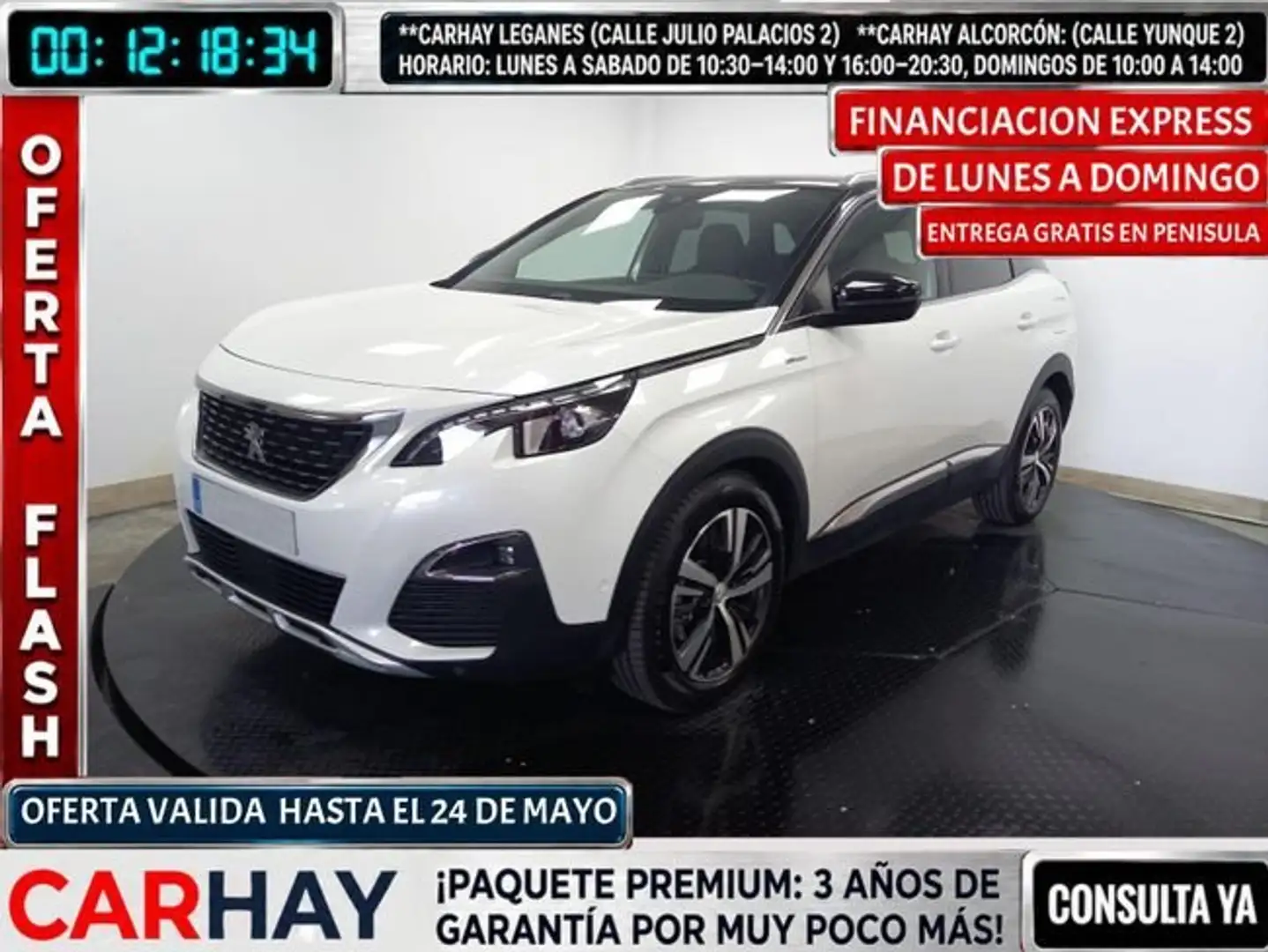 Peugeot 3008 HYBRID 225 E-EAT8 GT LINE Blanco - 1
