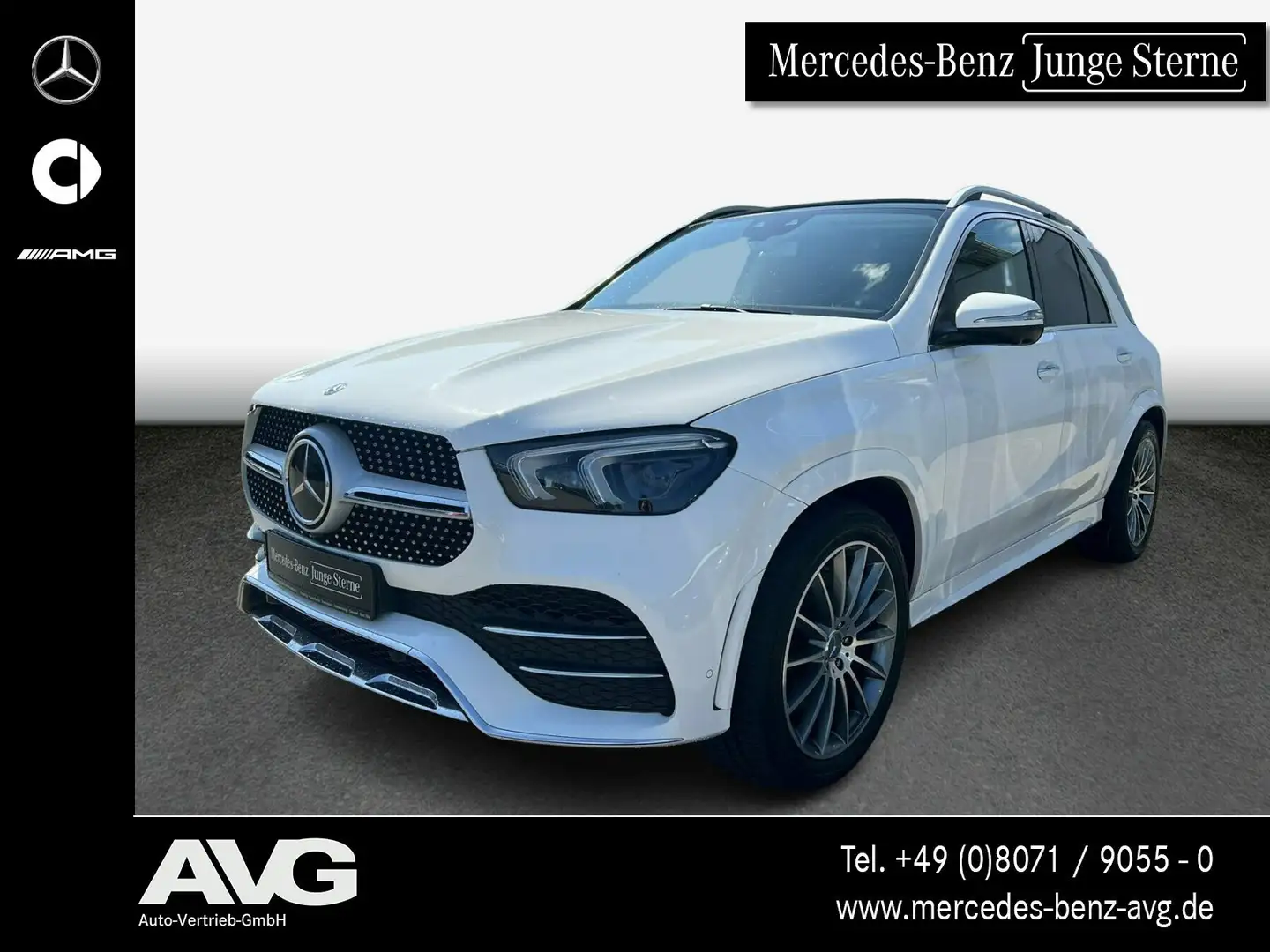 Mercedes-Benz GLE 400 GLE 400 d 4M AMG Pano Standh 360° Multib Burmest Weiß - 1