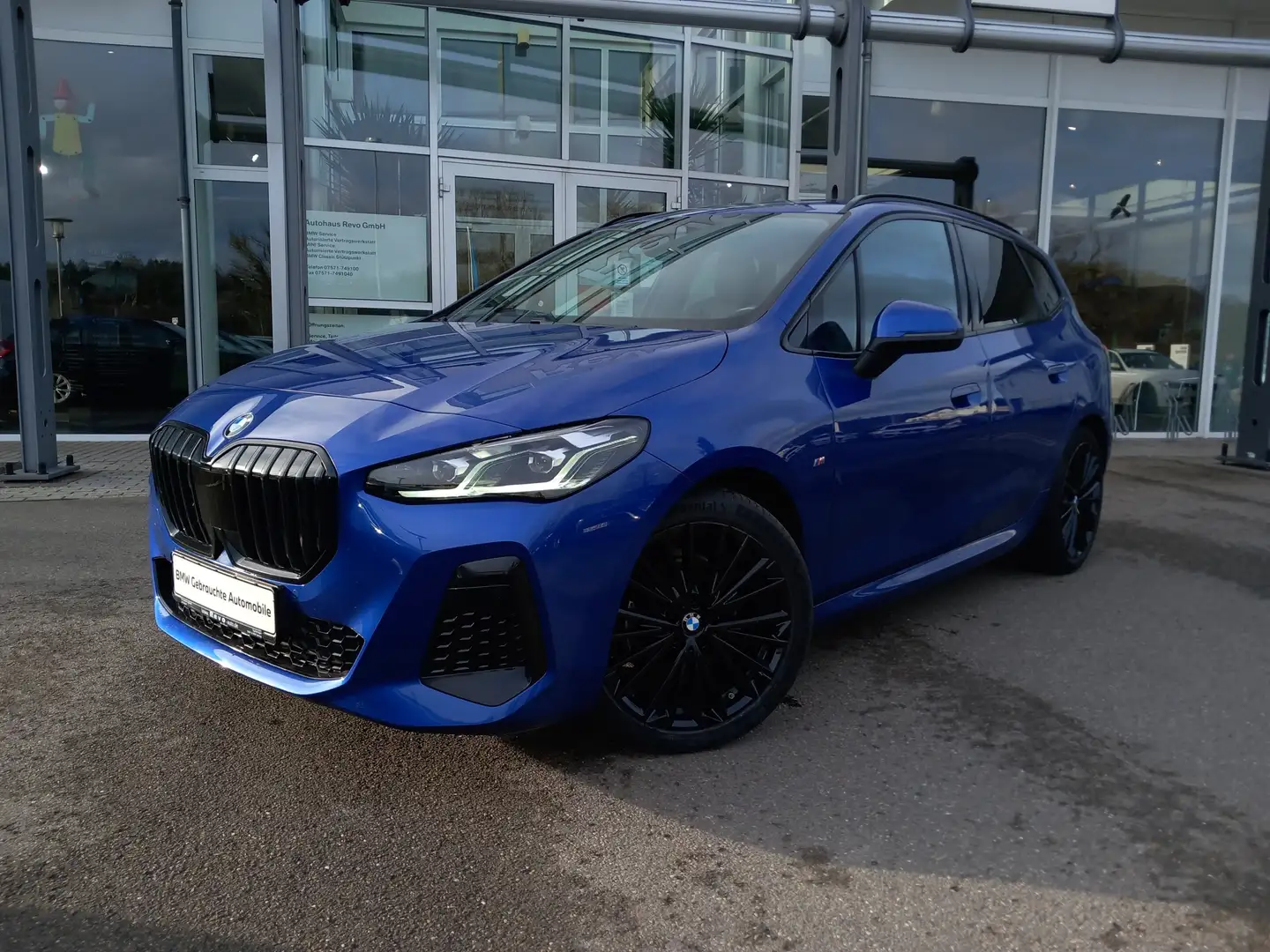 BMW 218 i Active Tourer Aut MSport AHK LED ConnectProf Hi Blau - 2