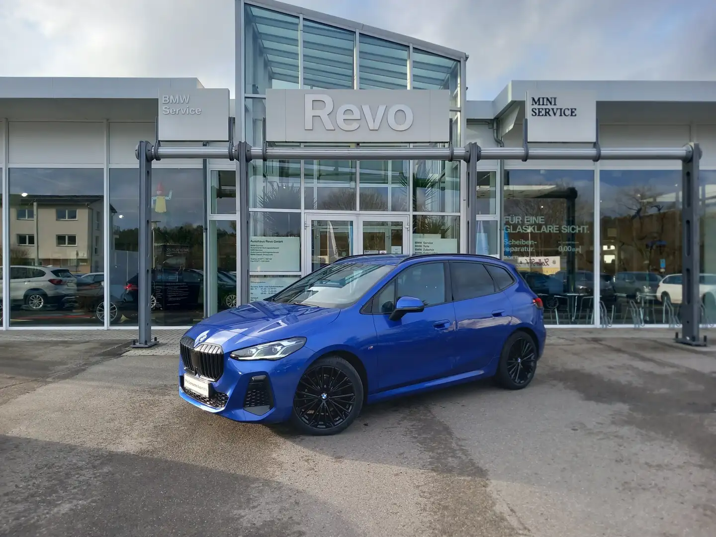 BMW 218 i Active Tourer Aut MSport AHK LED ConnectProf Hi Blau - 1