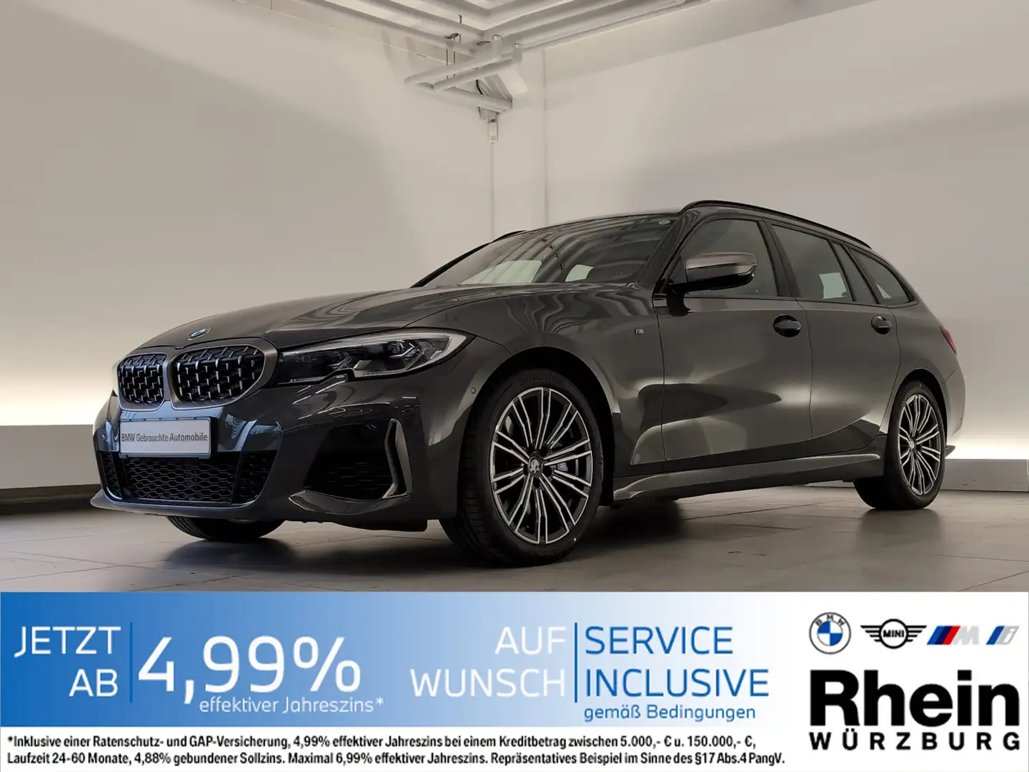 BMW 340 Mi xDrive Touring Laser/Harman&Kardon/DAB  Laser/H Grau - 1