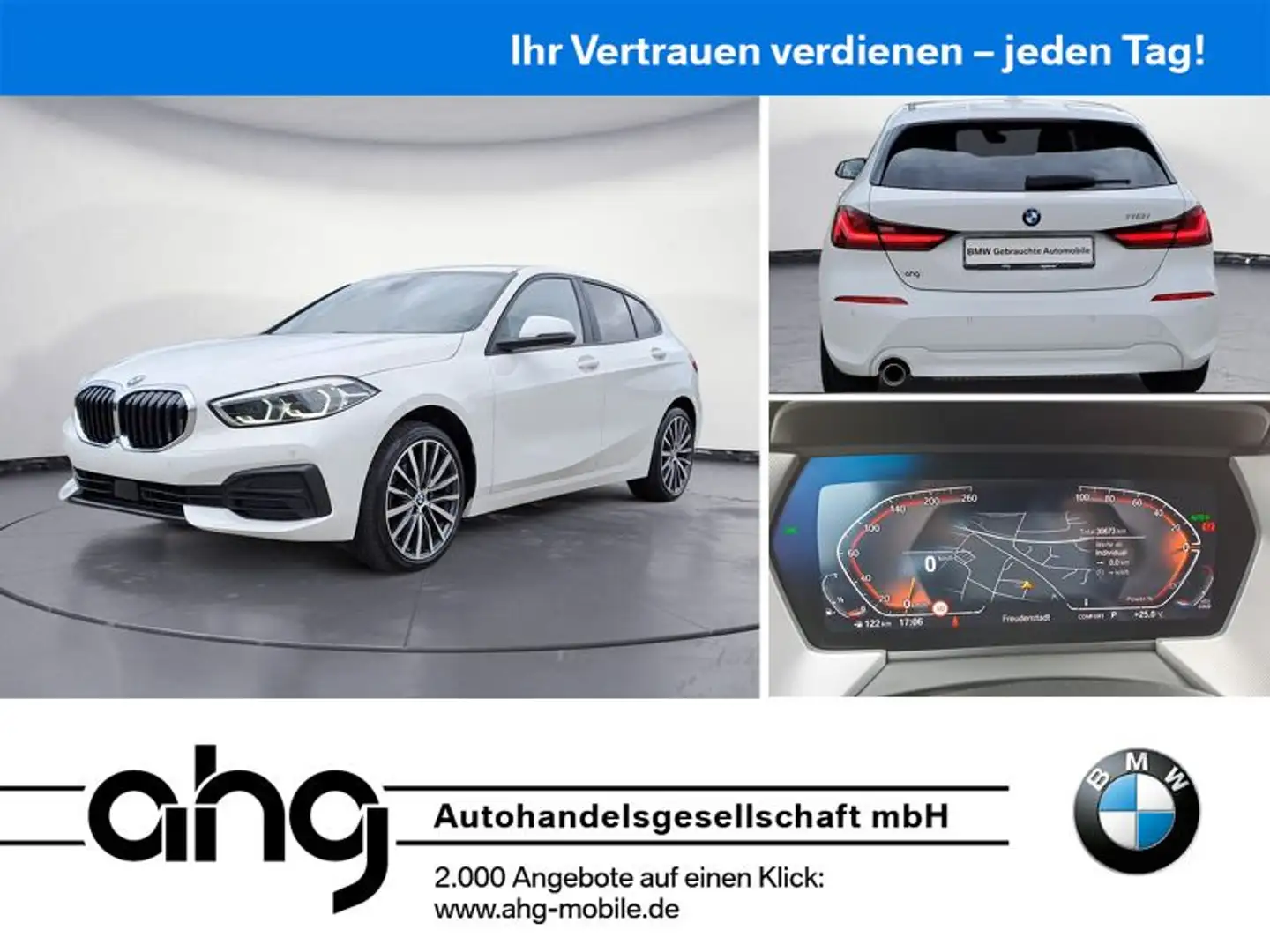 BMW 118 i Advantage Klimaaut. PDC Durchlade Weiß - 1