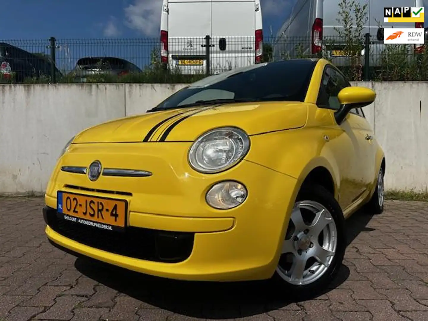 Fiat 500 1.2 Sport/AUTOMAAT/LEDER/CLIMA/SPORT VELGEN/NIEUWE Geel - 1