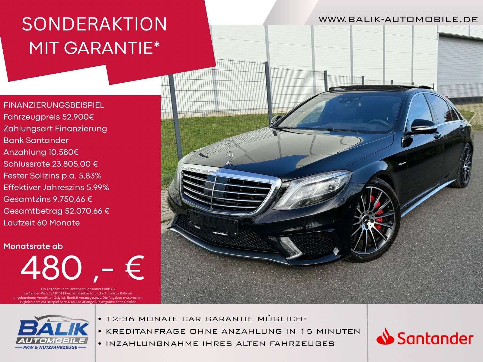 Second hand Mercedes Benz S-Class 63 AMG