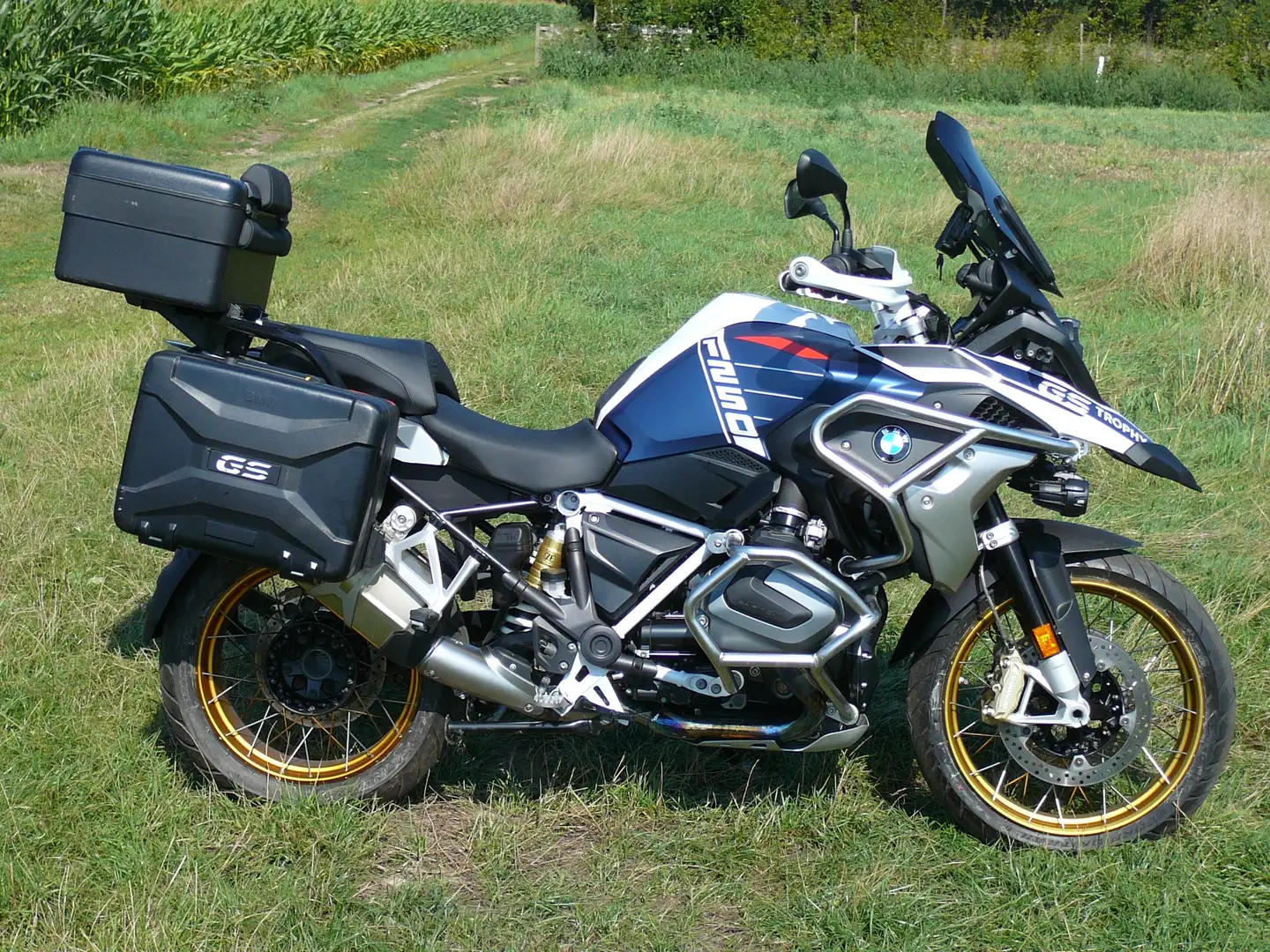 BMW R 1250 GS TROPHY **SURBAISSEE / VERLAAGD** Bleu - 1