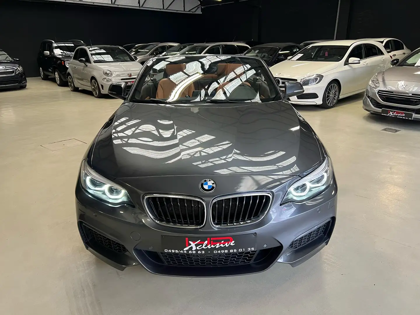BMW 218 Cabriolet 218i *AUTO*PACK M*LED*CUIR*GARANTIE* Gris - 2