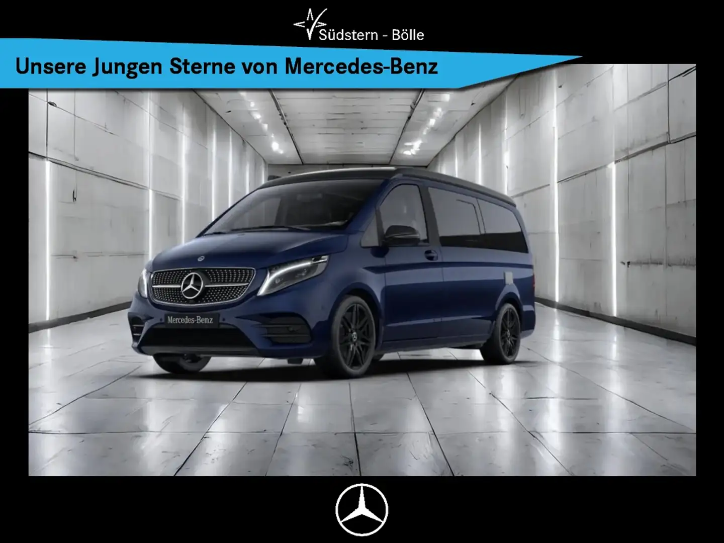 Mercedes-Benz V 300 MARCO POLO 4M+AMG+360°+SD+STHZ+DISTRON+AHK Bleu - 1