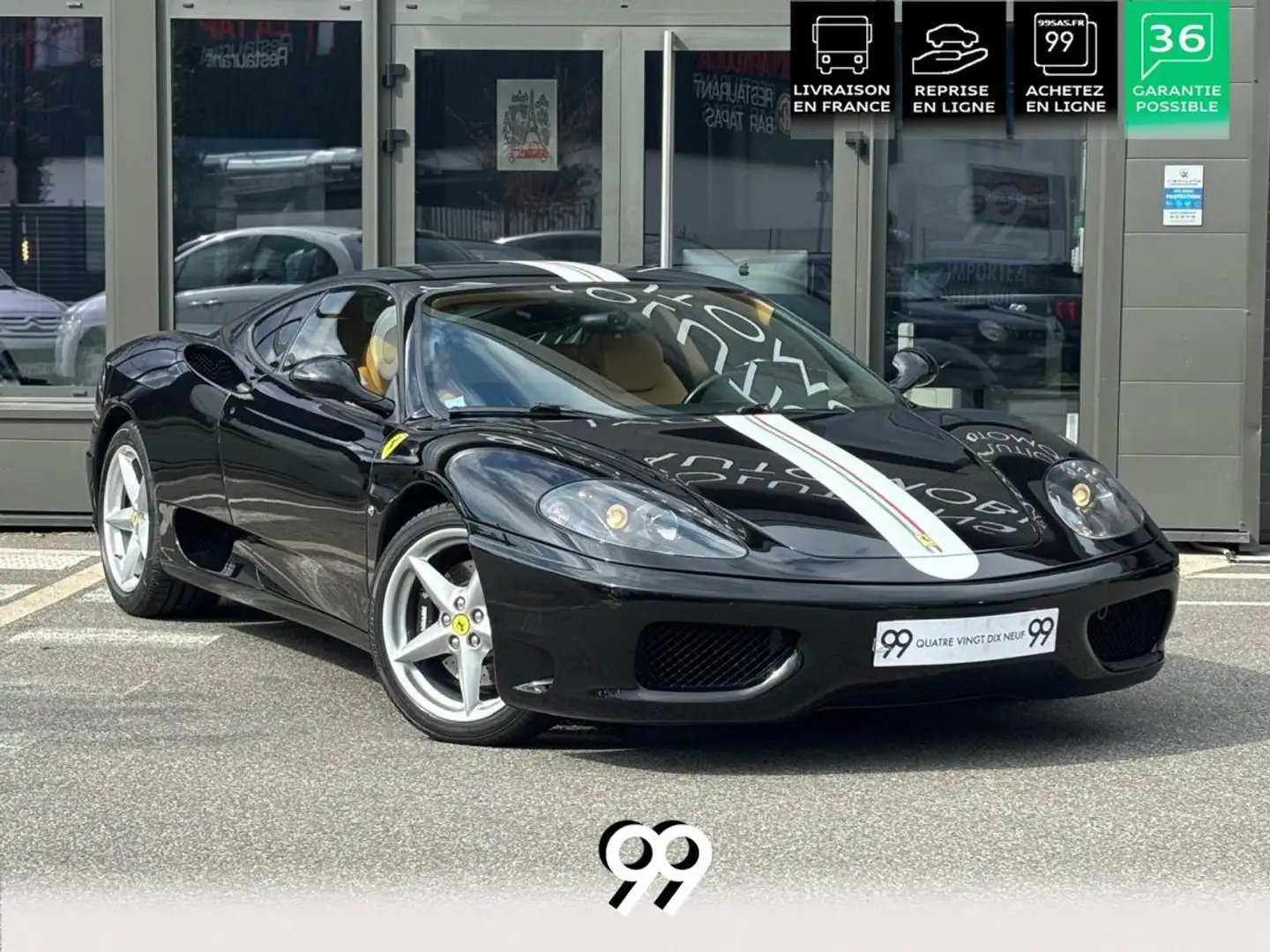 Ferrari 360 F360 3.6i COUPE F1 - gros entretien 19k? Noir - 1