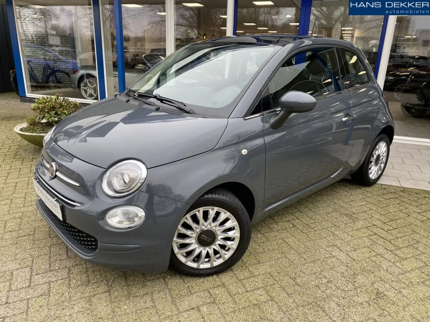 Fiat 500 0.9 TwinAir T Lounge navigatie/airco/panoramadak Grau - 1