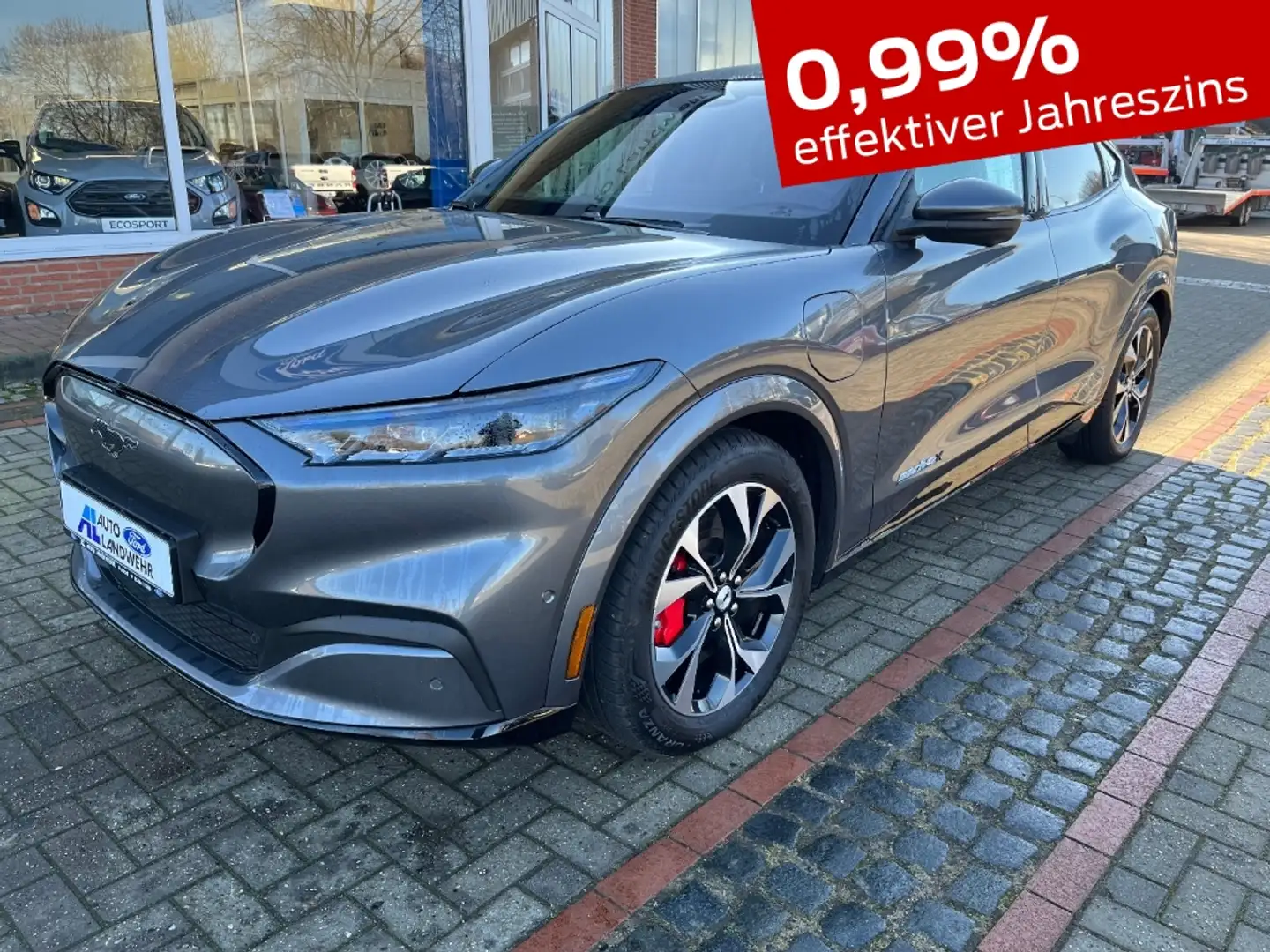 Ford Mustang Mach-E First Edition AWD 0,99% AKTION Panorama Navi Leder Grau - 1