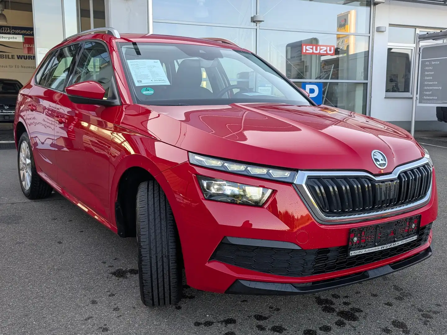 Skoda Kamiq 1.0 TSI DSG Style *AHK*Lenkrad beheizt* Rot - 2