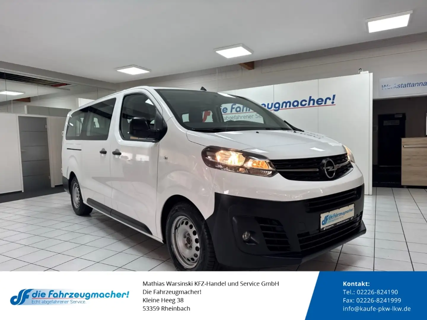 Opel Vivaro Kombi L 1.5 D EU6d Apple CarPlay Android Auto Musi Blanc - 1