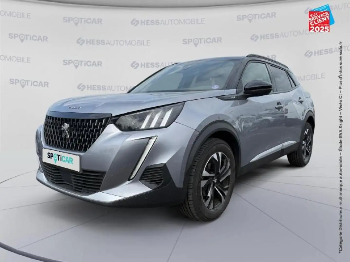 Peugeot 2008 1.2 PureTech 130ch S\u0026S GT EAT8 Gris - 1