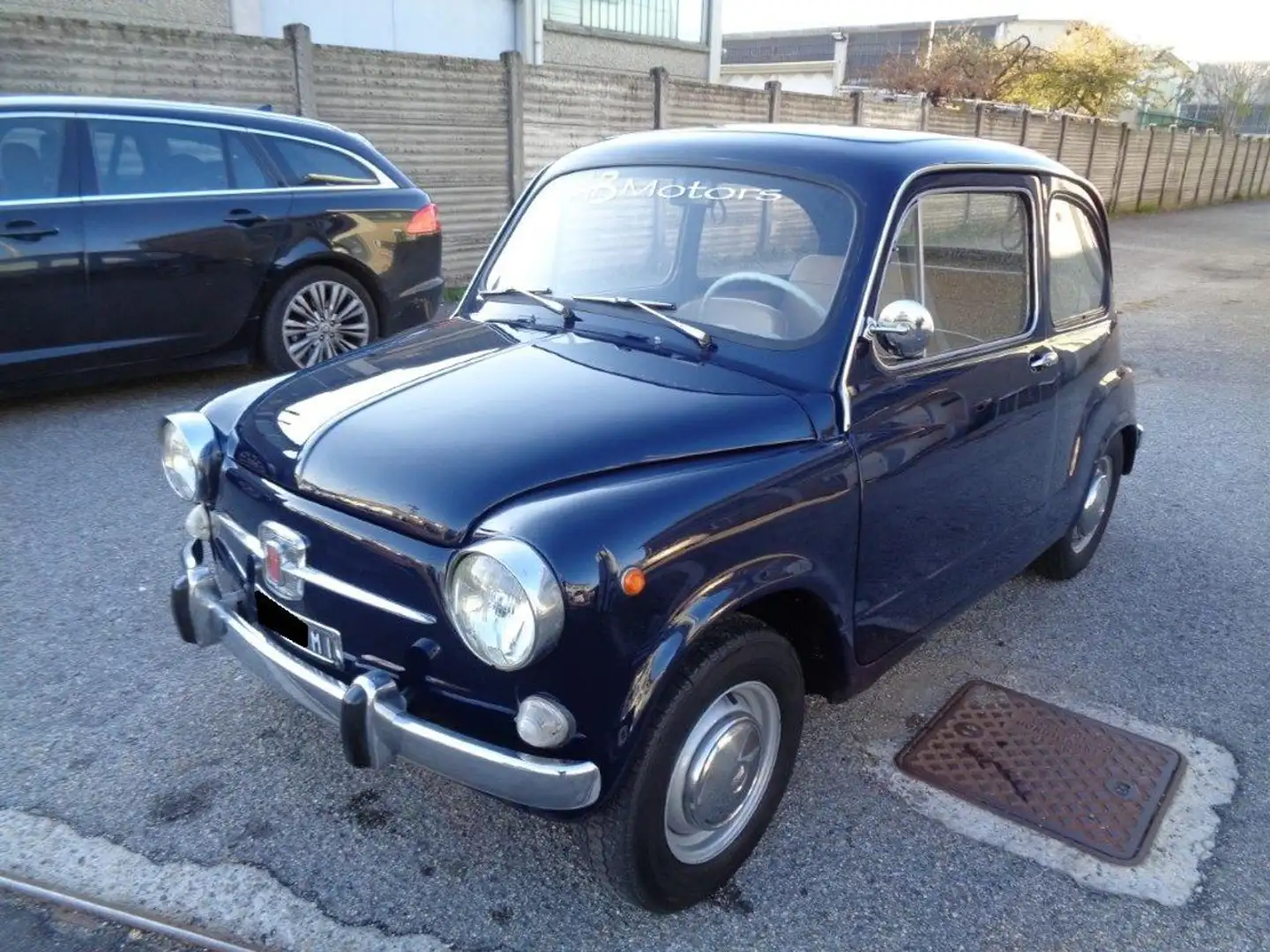 Fiat 600 D Fanalona *TARGHE ORIGINALI* *RESTAURATA* Albastru - 2