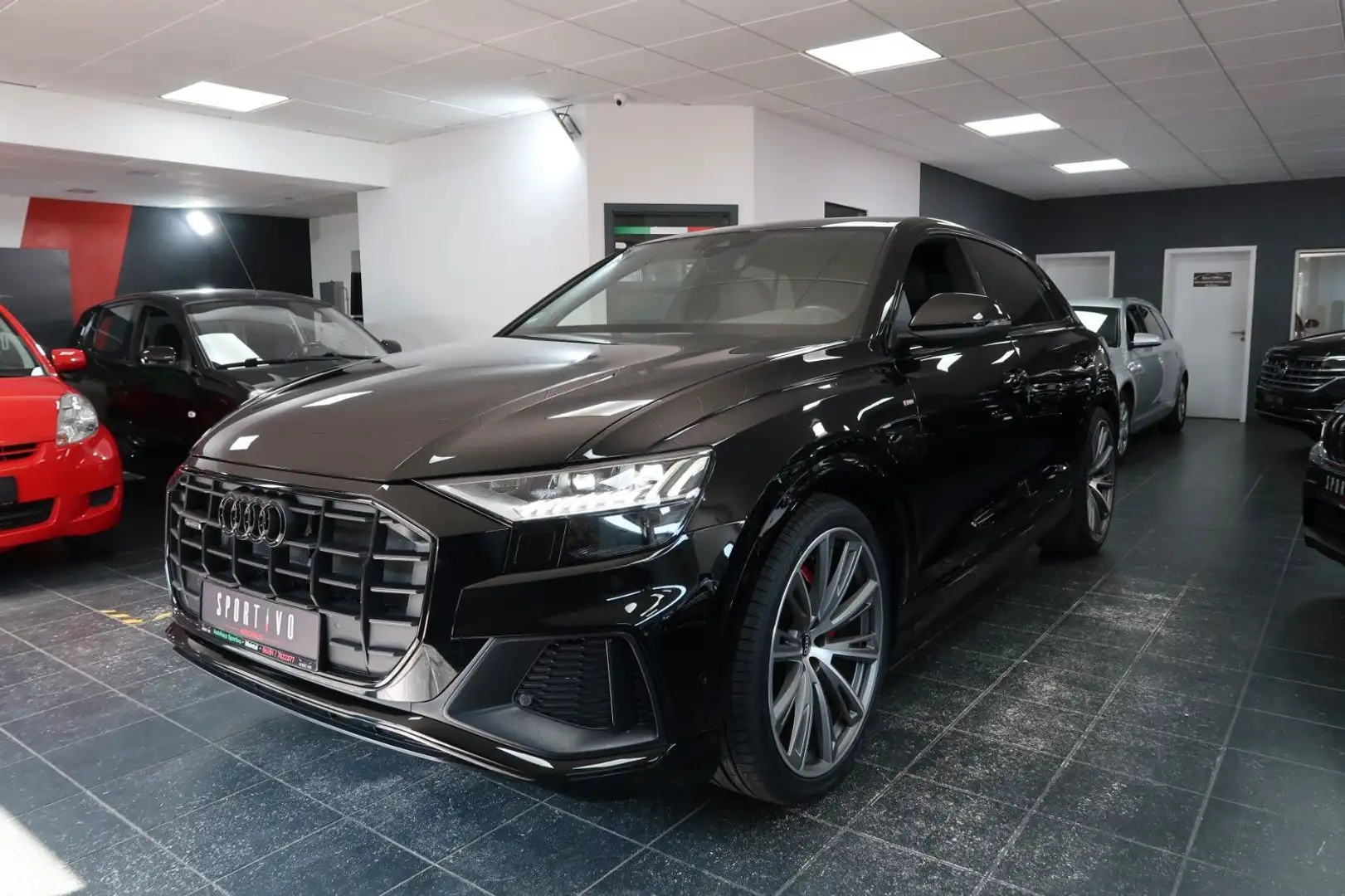 Audi Q8 45 TDI quattro Sline/Matrix/Virtual/Luft/23Zo Negro - 1