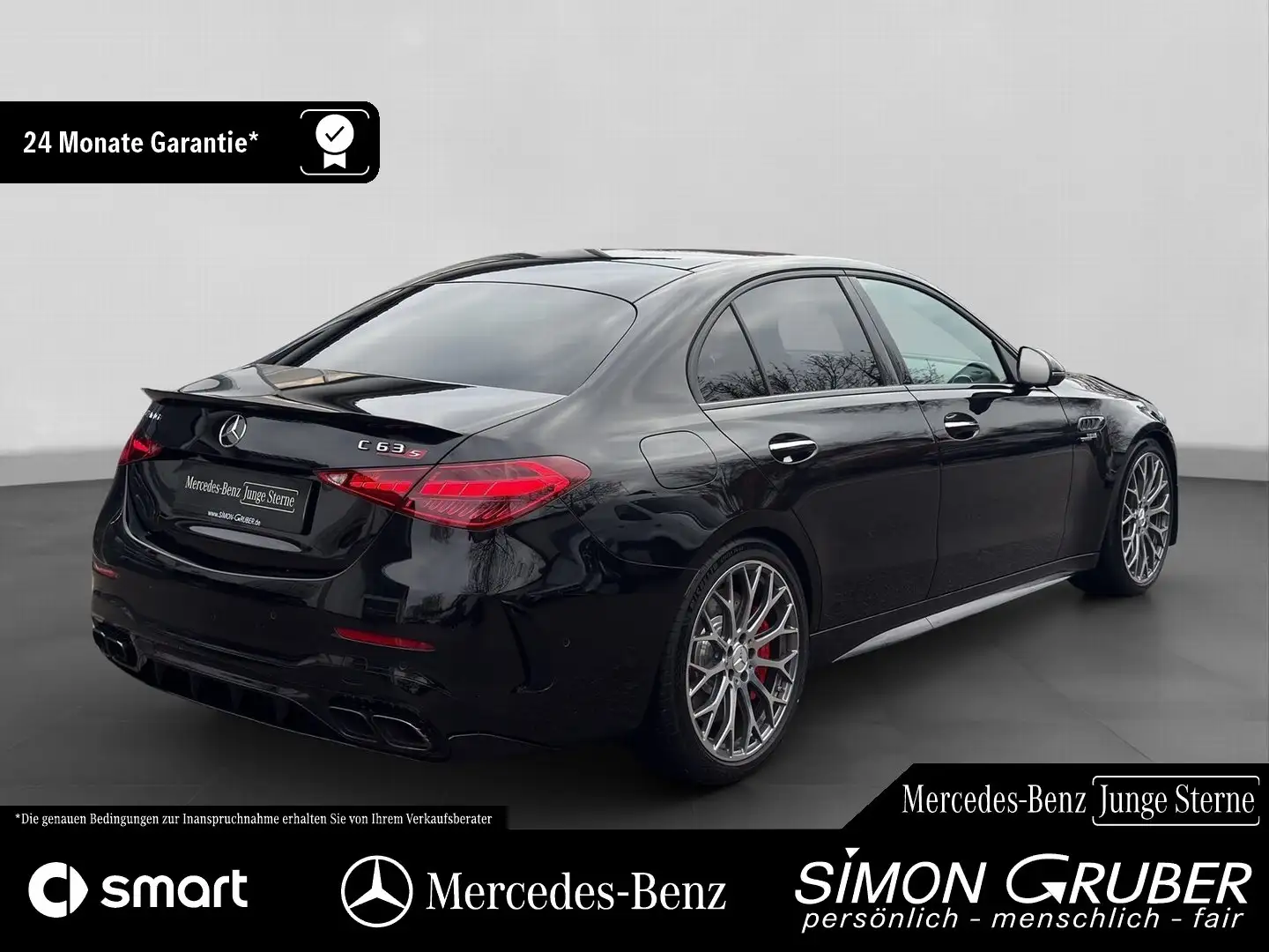 Mercedes-Benz C 63 AMG C 63 SE Perfo AMG Night Drivers Pano 360 Burm Noir - 2