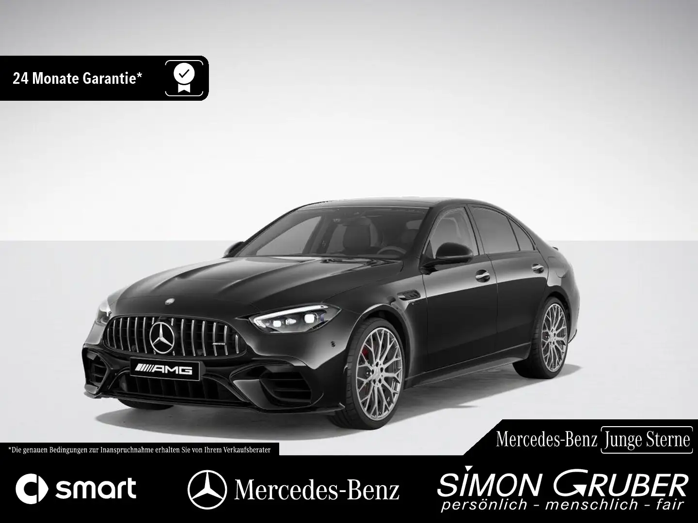 Mercedes-Benz C 63 AMG C 63 SE Perfo AMG Night Drivers Pano 360 Burm Schwarz - 1