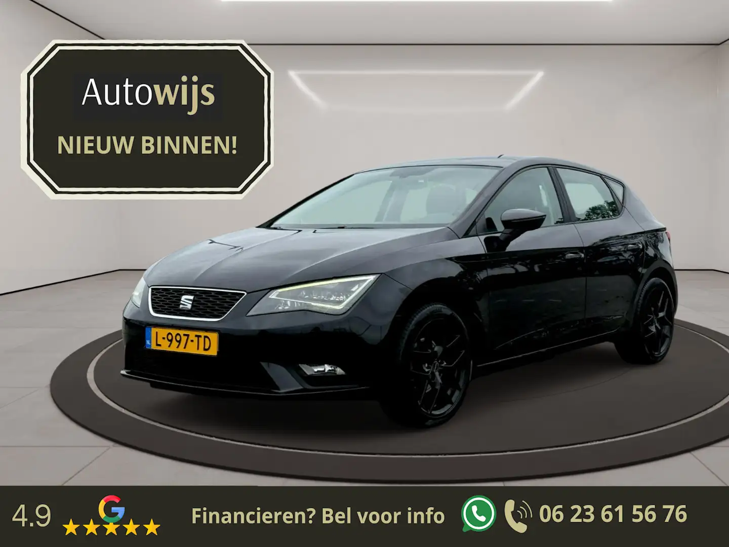 SEAT Leon 1.2 TSI Style Business|AUT|LED|Trekhaak|PDC|Goed o Zwart - 1