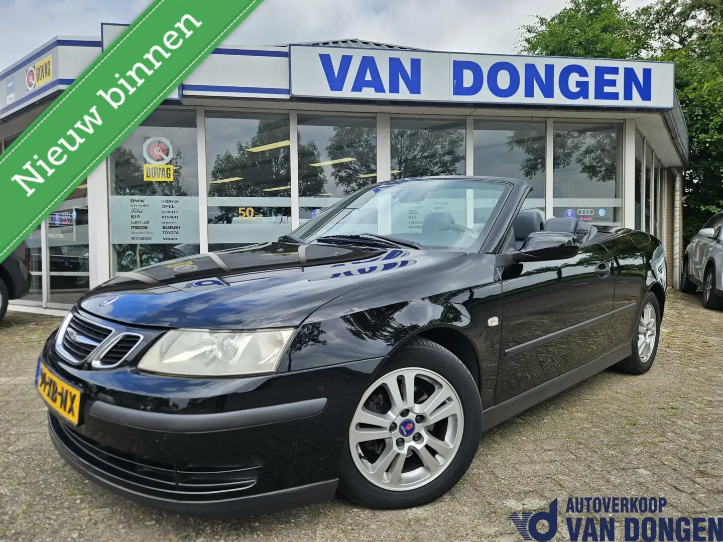 Saab 9-3 Cabrio 1.8t Linear | Leder | Nieuw dak / Motor 250 Noir - 1